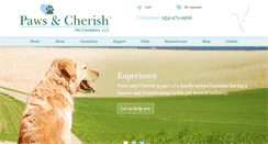 Desktop Screenshot of pawsandcherish.com